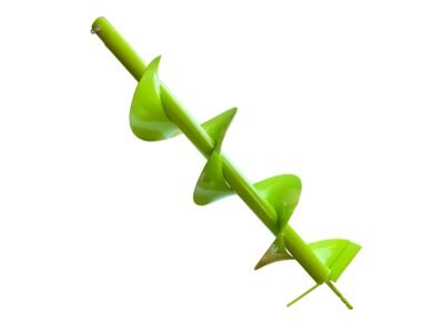 WERHE Erdbohrer für bohrmaschine ⌀ 200 mm, 80cm länge – Brunnenbohrer, Baumpflanzung, erdlochbohrer, Pfahlbohrer, Durchlässenbohrer – Grabungswerkzeug mit präzise Bohrspitze und Hartmetallklingen